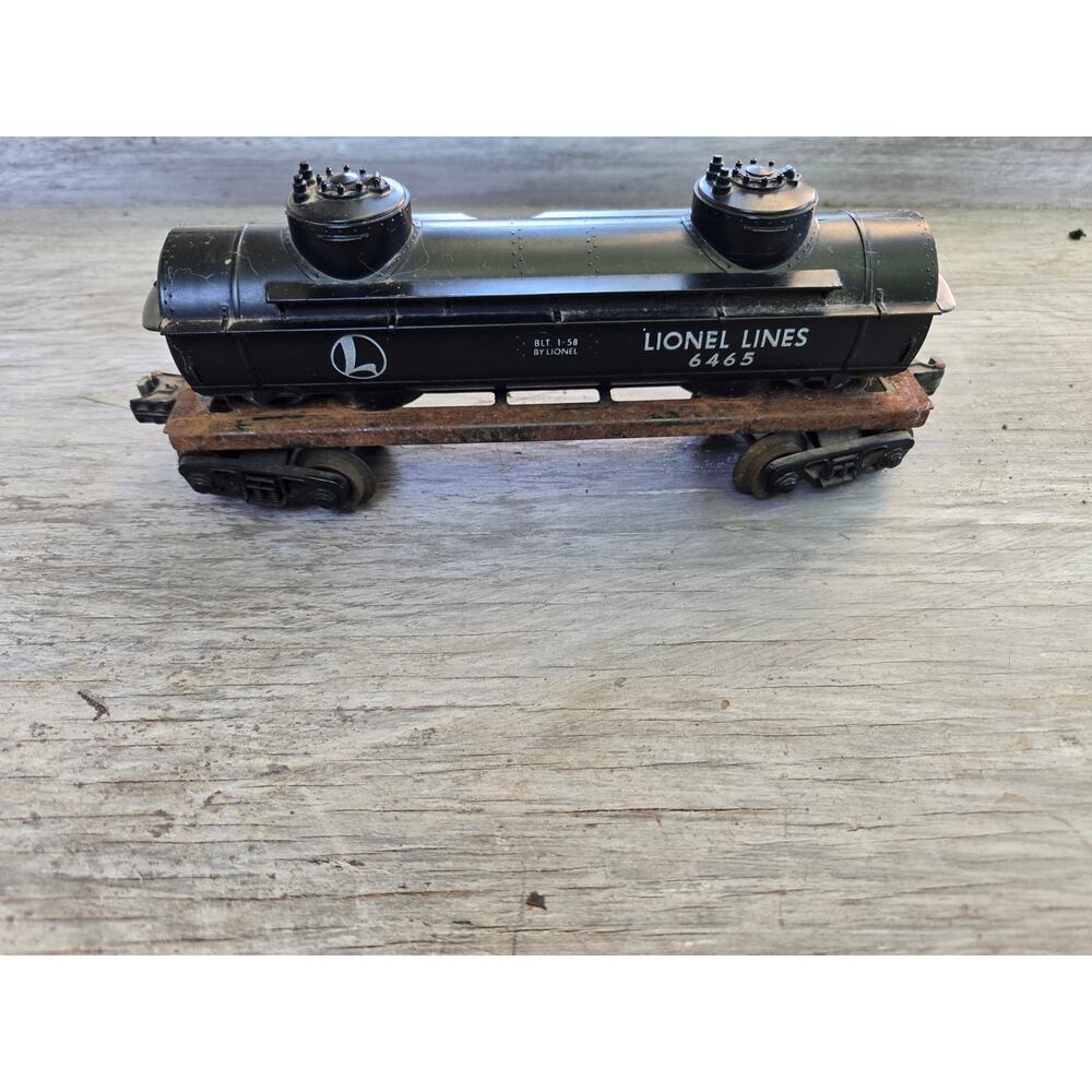Lionel Postwar #6025 Gulf Single Dome Tank Car Black - O Gauge